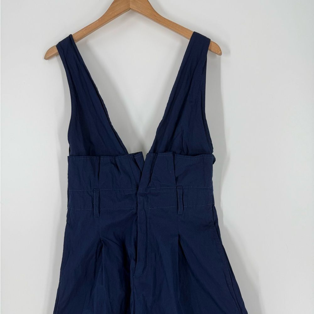 HOPE Stockholm Match Wide Leg Cropped Jumpsuit in Navy | Size 36 / Small - Picture 4 of 9